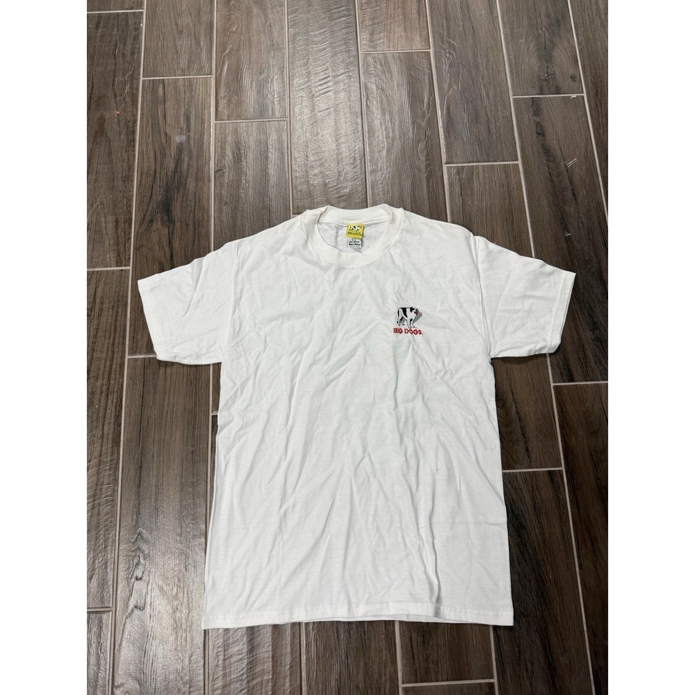 Big Dogs Graphic T-Shirt Mens Small Medium White Funny Dog Lessons Tee USA
